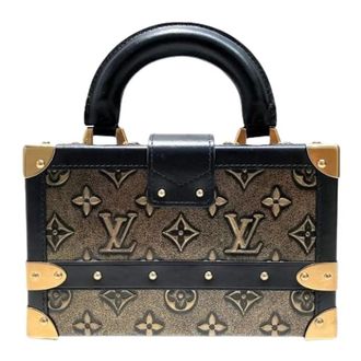 Louis Vuitton Pre-owned Petite Malle Leren Handtas - Dames - Pre-owned - Bruin - Maat: ONE Size Leer