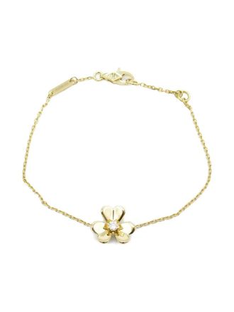 Van Cleef & Arpels 2010s 18K yellow gold Frivolmini diamond bracelet - women - 18kt Yellow Gold/Diamond - One Size