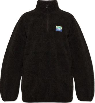 American Vintage Hoodies & sweatvesten, Heren, Bruin, M/L, Een Patch Sweatshirt