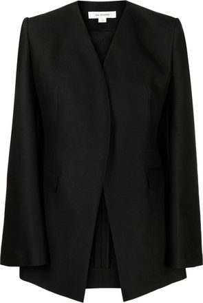 Gia Studios Gia wide-sleeved blazer - women - Wool/Silk - 36 - Black