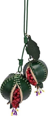 OLD TREND Pom Genuine Leather Botanical Fruit Charm in Teal at Nordstrom