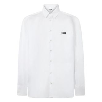 GCDS Camicia - Heren - Casual Overhemden - Wit - M - Overhemden