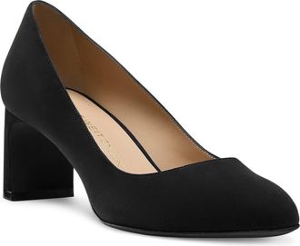 Stuart Weitzman Babette Block Heel Pump in Black at Nordstrom Rack, Size 7