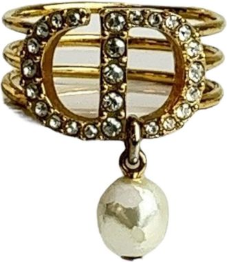 Dior Gold Metal Band Ring (Pre-Owned)