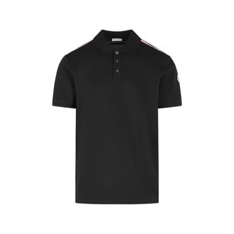 Moncler Tricolour-logo Cotton Polo Shirt