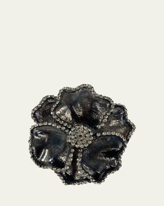 Nomi K Embellished Flower Napkin Rings, Set of 4