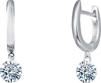 Lafonn Simulated Diamond Frameless Drop Earrings in Silver at Nordstrom Rack