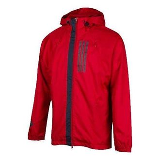adidas Sports Zipper Hooded Jacket Purple EK4625