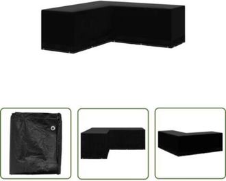 OEM Funda Para Muebles De Jard&iacute;n En Forma De L De The Living Store Con 12 Ojales, 250x250x90 Cm - Fundas Para Muebles De Jard&iacute;n - Funda Para Jard&iacute;n - Prot