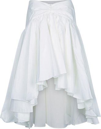 Jacquemus Womens Jupon Skirt White Principal Cotton Polyamide