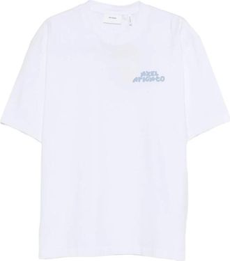 Axel Arigato Hombre, Camisetas, Blanco, Talla: S