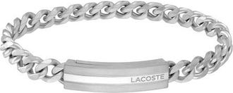 Lacoste Mens Adventurer Bar Pendant Bracelet in Silver at Nordstrom