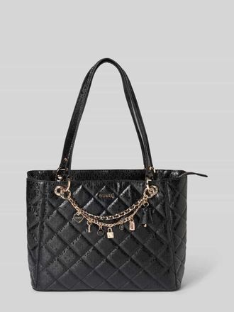 Guess Umh&auml;ngetasche mit Ketten-Detail Modell LIBBY NOEL TOTE in Black, Gr&ouml;&szlig;e 1