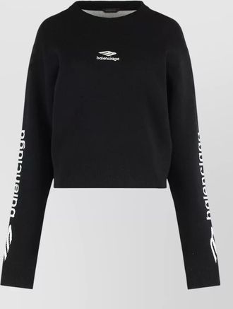 Balenciaga cropped wool jumper