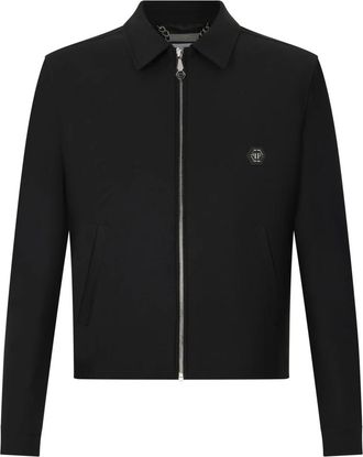 Philipp Plein Jassen, Heren, Zwart, S, Wol, Wool Blouson