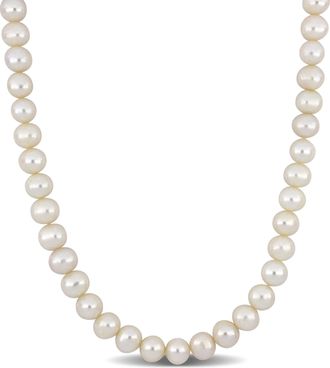 Mimi & Max 9-9.5mm Off-Round Freshwater Cultured Mens Pearl Necklace with Large Sterling Silver Lobster Clasp - 20 in