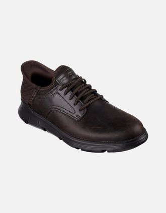 Skechers Mens Skechers Mens Garza - Gervin 205046-CHOC Chocolate Lace Up Shoes - Brown - Size: 11