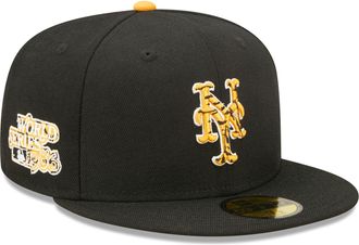 New Era New York Mets Tigerfill Black 59Fifty Basecap