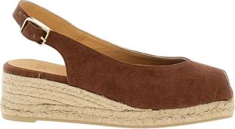 Castaner Brown Slingback Wedges