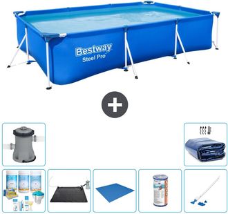 Bestway Piscina Bestway Steel Pro Rectangular - 300x201x66 Cm - 7-piezas S22251