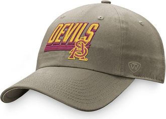 Top of the World Mens Top of the World Khaki Arizona State Sun Devils Slice Adjustable Hat at Nordstrom