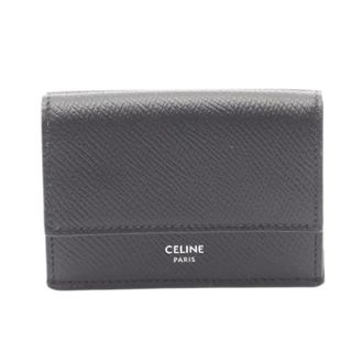 Celine Pre-owned Wallets, female, Black, Size: ONE SIZE Pre-owned Folded Leather Wallet