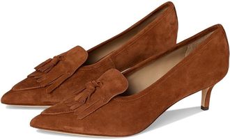 Lauren Ralph Lauren Adrienne Suede Kiltie Pumps Womens Shoes Lauren Tan : 9.5 B - Medium