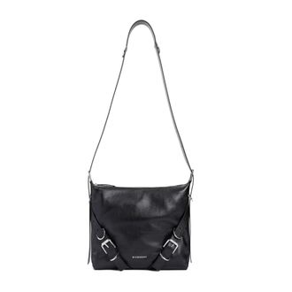 Givenchy Cross Body Bags, male, Black, Size: ONE SIZE Black Leather Crossbody Bag
