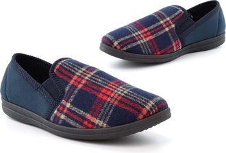 Generic Mens Extra Large Slippers Size 6 Boys Slippers Size 14 Carpet Slipper Mens Memory Foam Slipper Extra Large Memory Foam Comfort Slip On Sizes 6-14 Navy