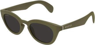 Gucci Vierkante Zonnebril - Heren - Zonnebrillen - Groen - 47 MM - Accessoires