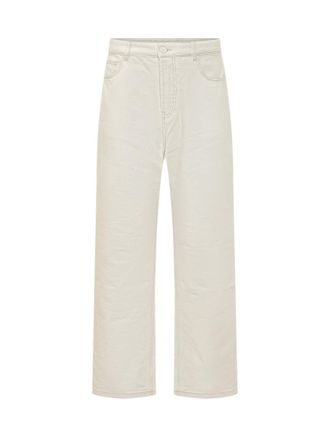 Ami White Mid Rise Jeans