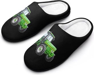Generic Farm Tractor Funny Mens Cotton Slippers Shoes Novelty Soft Non-Slip Sole Home Shoe