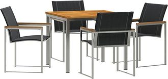 vidaXL Garden Dining Set 5 pcs Solid Wood Acacia Vidaxl