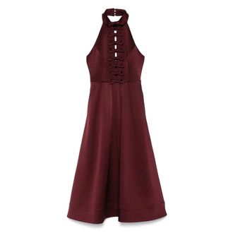 Rebecca Vallance Merlot Midi Dress