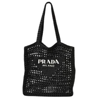 Prada Pre-owned Tote Bags, female, Black, Size: ONE SIZE Pre-owned Tote Bag