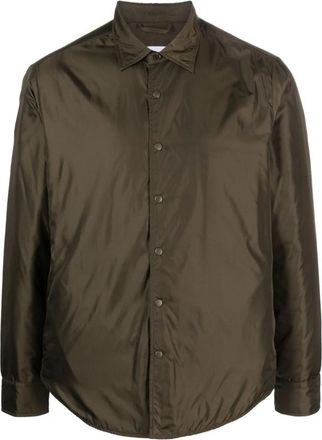Aspesi Reshirt Jacket - Heren - Casual Overhemden - Groen - S - Nylon - Overhemden
