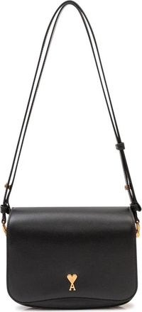 Ami Paris Paris Bag - Dames - Schoudertassen - Zwart - ONE Size - Leer - Tassen