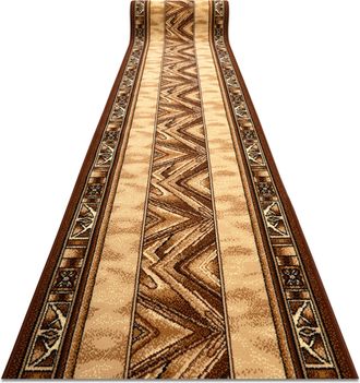 RugsX Rugsx - Alfombra De Pasillo Bcf Opal Beige 140 Cm Beige 140x1000 Cm