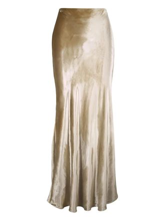 Adam Lippes Straight maxi-rok met uitgesneden details - Goud
