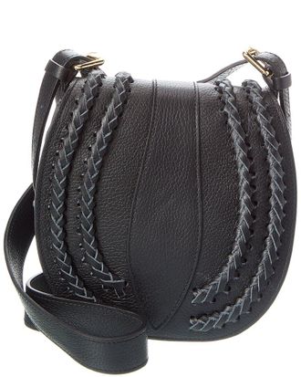 Persaman New York Daisy16 Braided Leather Crossbody