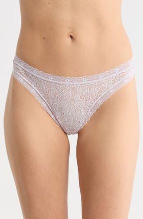 Nordstrom Rack Assorted 5-Pack Lace Thongs in Grey Blue- Pink Multi at Nordstrom Rack, Size X-Small