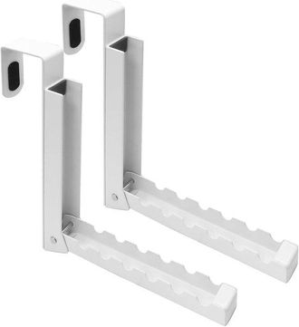 OEM Ganchos Para Toallas - Juego De 2 - Ganchos Para Puerta - Metal - Estante - Plegables - Ganchos De Pared - Ganchos Para Puerta - Ganchos - Accesorios 