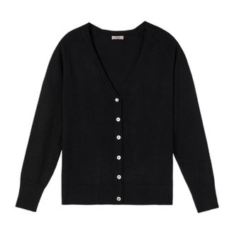 Oltre Truien & Vesten, Dames, Zwart, L, Nylon, Viscose Blend Cardigan