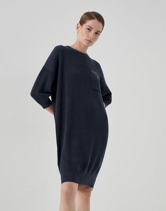 Brunello Cucinelli WomenS Night Ribbed Knit Dress, Size XS