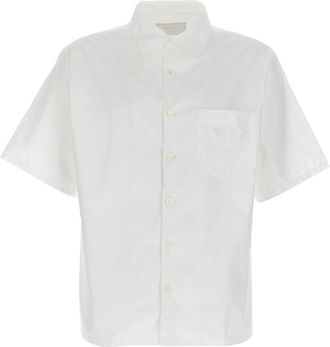 Prada White Relaxed Stripes Shirt
