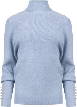 Nukus Nukus - Sylvia Pullover Lurex - Dames - Truien - Blauw - Maat: M Viscose