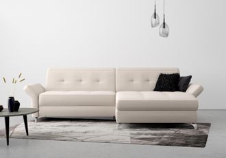 Inosign Ecksofa »Maredo L-Form« Federkern, wahlweise auch mit Kopfteil- und Armlehnverstellung