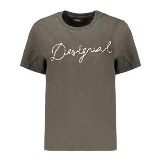 Desigual Camiseta de manga corta Neena - Tops - Mujer - Gris - XS