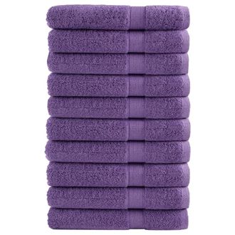 Berkfield Home Premium Towels SOLUND 10 pcs Purple 100x200 cm 600 gsm
