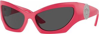 Versace Womens VE4450-541787-60 VE4450 60 541787 Fashion Sunglasses - Pink - One Size